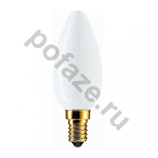 Лампа накаливания свеча Philips d35мм E14 60Вт 220-230В