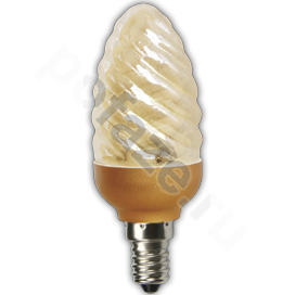 Лампа энергосберегающая свеча Ecola d38мм E14 7Вт 200-240В
