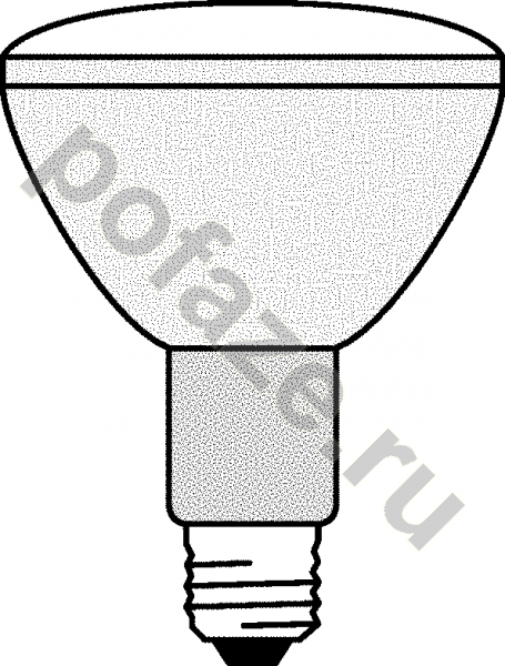 Лампа металлогалогенная с отражателем Osram d95.5мм E27 70Вт 30гр. 90В 3000К