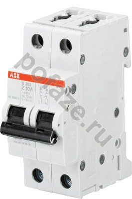 Автоматический выключатель ABB S202 2П 16А (K) 6кА