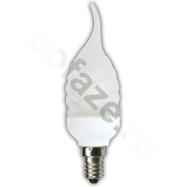 Лампа энергосберегающая свеча витая на ветру Ecola d39мм E14 7Вт 200-240В