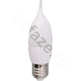 Лампа светодиодная LED свеча на ветру Ecola d38мм E27 5.3Вт 210гр. 220-230В 2700К
