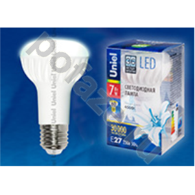 Лампа светодиодная LED с отражателем Uniel d63мм E27 7Вт 120гр. 220-230В