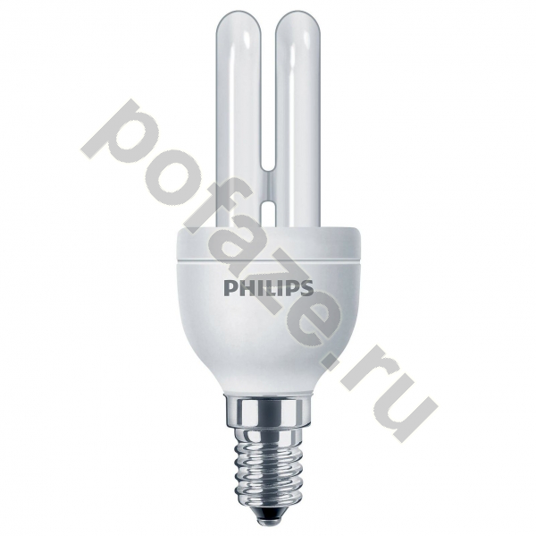 Лампа энергосберегающая u-образная Philips d23мм E14 5Вт 220-240В