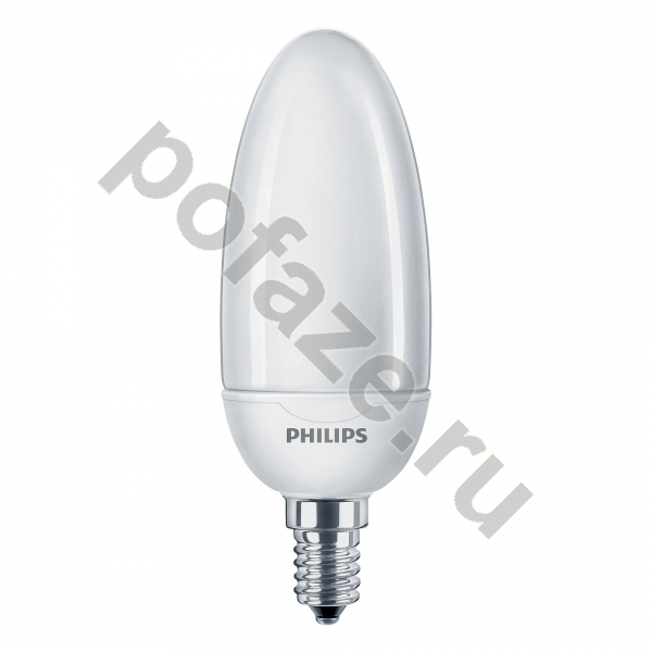 Лампа энергосберегающая свеча Philips d45мм E14 12Вт 220-240В