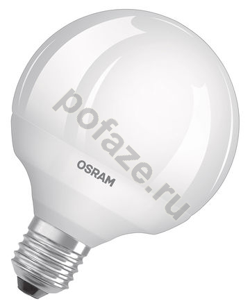 Лампа светодиодная LED шарообразная Osram d95мм E27 9Вт 230гр. 220-240В