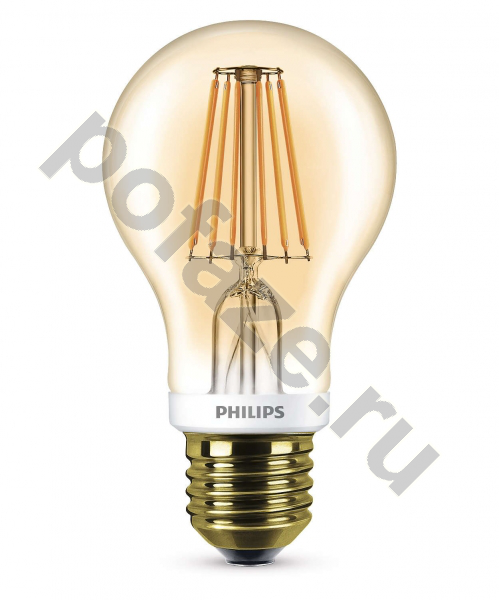 Лампа светодиодная LED грушевидная Philips d60мм E27 7.5Вт 360гр. 220-230В