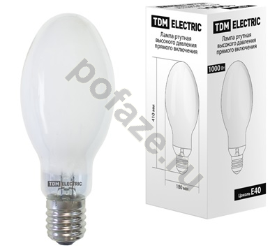 Лампа ртутная высокого давления ДРЛ эллипсоидная TDM ELECTRIC E40 700Вт