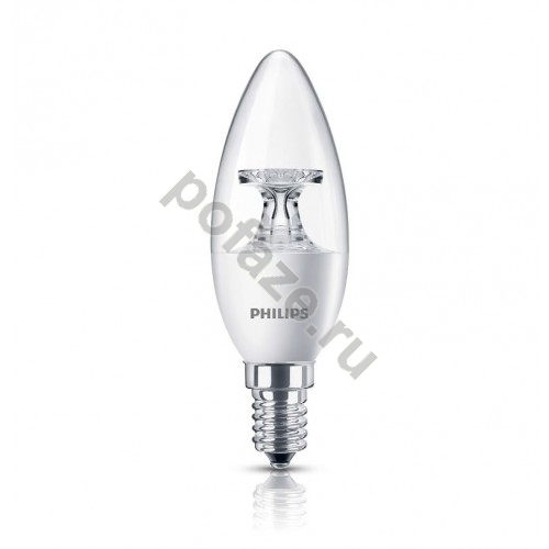 Лампа светодиодная LED свеча Philips d35мм E14 4Вт 220-230В