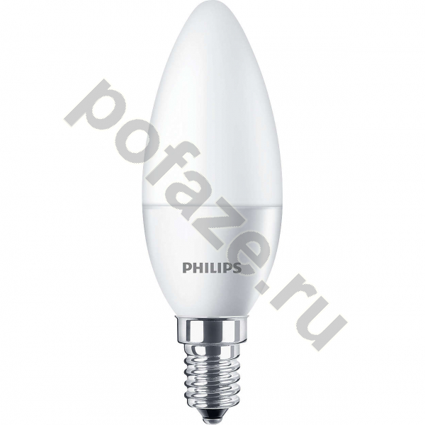 Лампа светодиодная LED свеча Philips E14 6.5Вт 4000К