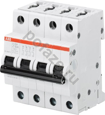 Автоматический выключатель ABB S204 4П 0.5А (Z) 6кА