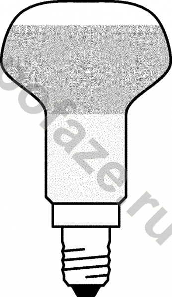 Лампа накаливания с отражателем Osram d50мм E14 60Вт 30гр. 230В