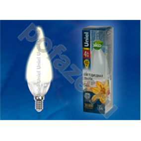 Лампа светодиодная LED свеча на ветру Uniel d37мм E14 4Вт 360гр. 220-230В
