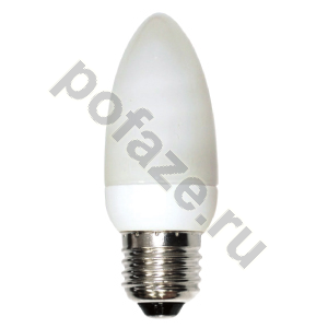Лампа энергосберегающая свеча ЭРА d37мм E27 7Вт 220-230В 2700К