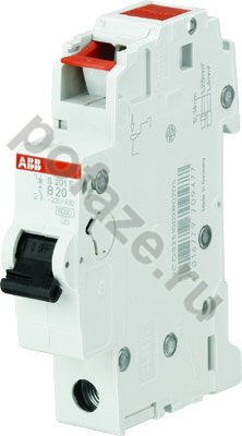 Автоматический выключатель ABB S201S 1П 20А (C) 6кА