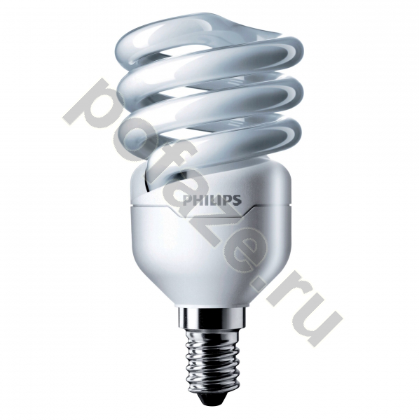 Лампа энергосберегающая спираль Philips d48мм E14 12Вт 220-240В