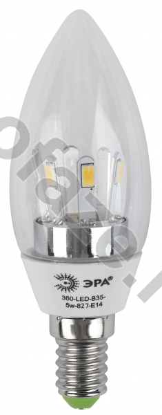 Лампа светодиодная LED свеча ЭРА d37мм E14 5Вт 270гр. 170-265В 2700К
