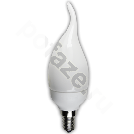 Лампа энергосберегающая свеча на ветру Ecola d40мм E14 9Вт 200-240В