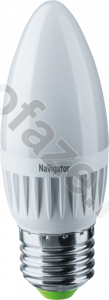 Лампа светодиодная LED свеча Navigator d37мм E27 7Вт 230гр. 220-240В 6500К