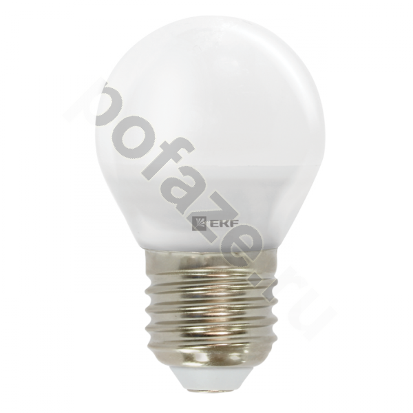 Лампа светодиодная LED шарообразная EKF d45мм E27 5Вт 240гр. 2700К