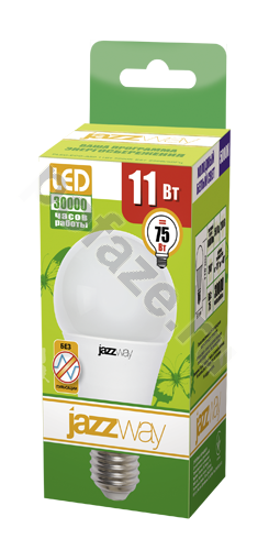 Лампа светодиодная LED грушевидная Jazzway d60мм E27 11Вт 240гр. 230В