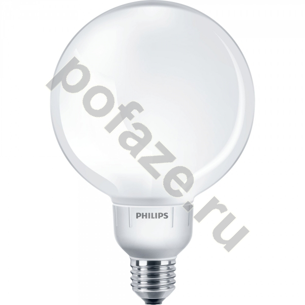 Лампа энергосберегающая шарообразная Philips d121мм E27 20Вт 220-240В