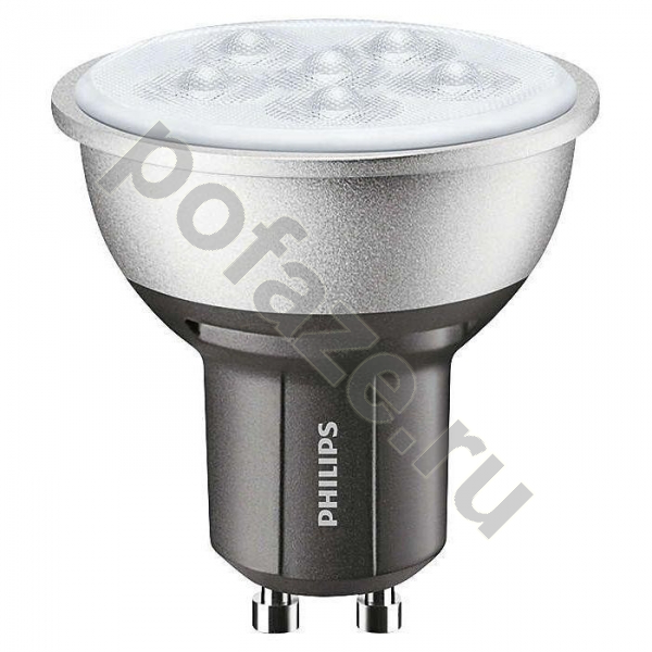 Лампа светодиодная LED с отражателем Philips d50мм GU10 4.3Вт 40гр. 220-240В