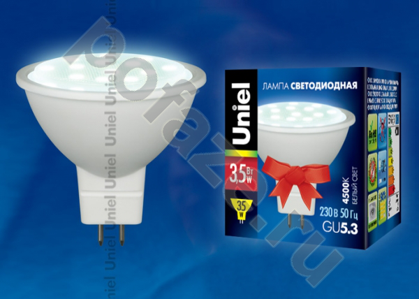 Лампа светодиодная LED с отражателем Uniel GU5.3 3.5Вт