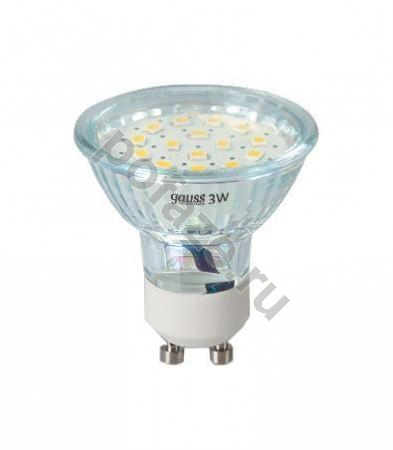 Лампа светодиодная LED с отражателем Gauss d50мм GU10 3Вт 120гр. 220-240В