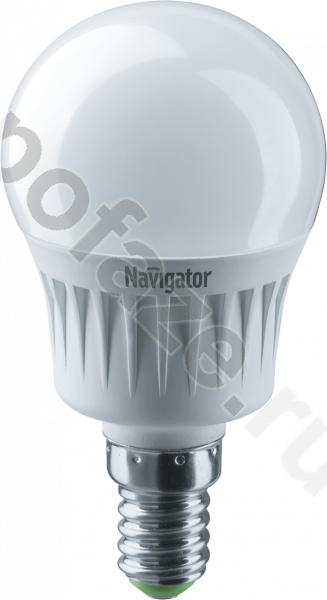 Лампа светодиодная LED шарообразная Navigator d45мм E14 7Вт 230гр. 220-240В 4000К