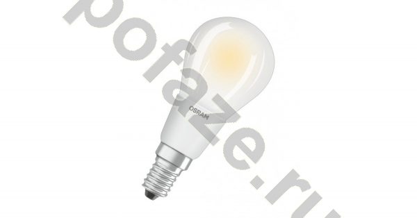 Лампа светодиодная LED грушевидная Osram d45мм E14 6Вт 300гр. 220-230В 2700К