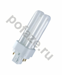 Лампа компактная люминесцентная Osram d12мм G24q-3 (4-штыр.) 26Вт 4000К