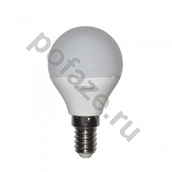 Лампа светодиодная LED грушевидная Osram d45мм E14 5.7Вт 220-230В 2700К
