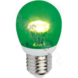Лампа светодиодная LED шарообразная Ecola d45мм E27 3Вт 270гр. 220-230В
