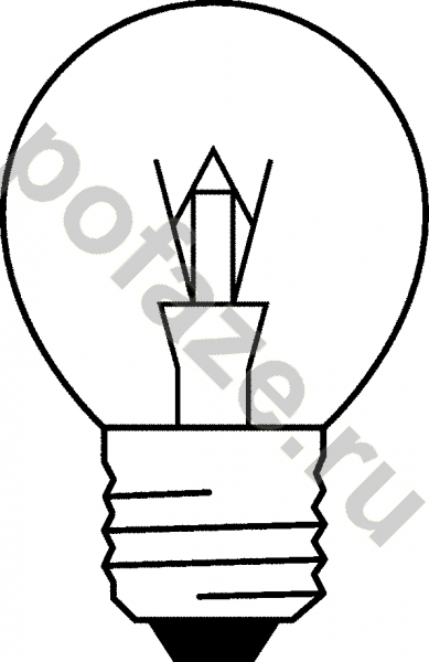 Лампа накаливания шарообразная Osram d45мм E27 60Вт 230В