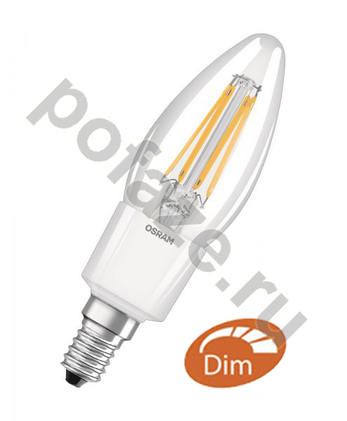 Лампа светодиодная LED свеча Osram d35мм E14 4.5Вт 300гр. 220-240В