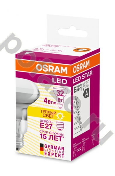 Лампа светодиодная LED с отражателем Osram d63мм E27 4Вт 60гр. 220-240В 2700К