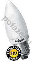 Лампа энергосберегающая свеча Navigator d38мм E27 9Вт 230В 2700К