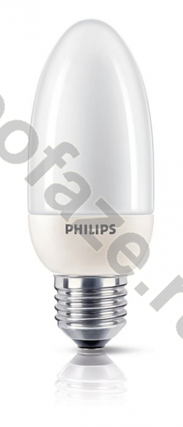 Лампа энергосберегающая свеча Philips d45мм E27 12Вт 220-240В