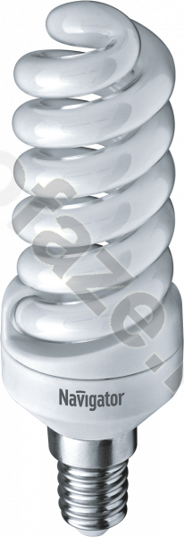 Лампа энергосберегающая спираль Navigator d34мм E14 15Вт 220-240В 4000К