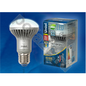 Лампа светодиодная LED с отражателем Uniel d63мм E27 8Вт 120гр. 220-230В