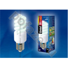 Лампа энергосберегающая спираль Uniel d31мм E27 11Вт 220-230В