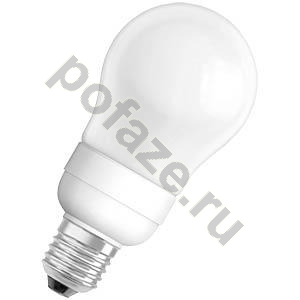 Лампа энергосберегающая шарообразная Osram d66мм E27 15Вт 220-240В 2700К