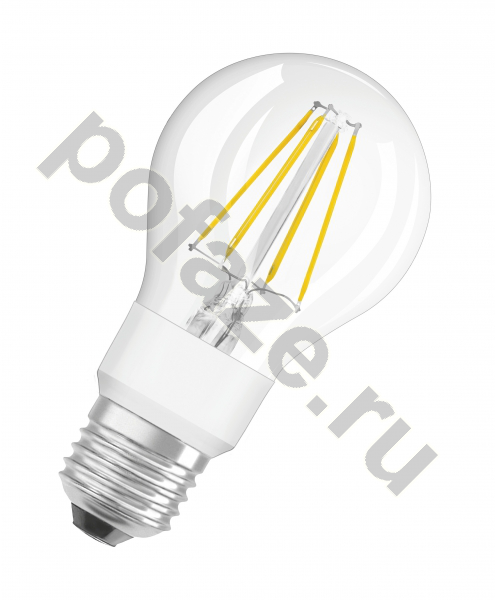 Лампа светодиодная LED грушевидная Osram d60мм E27 4.5Вт 220-240В 2700К