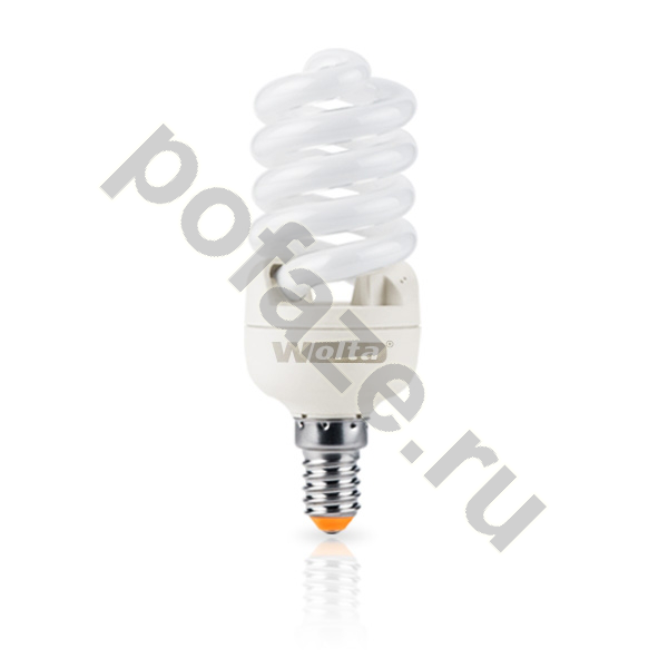 Лампа энергосберегающая спираль Wolta E14 20Вт 220-240В 3000К