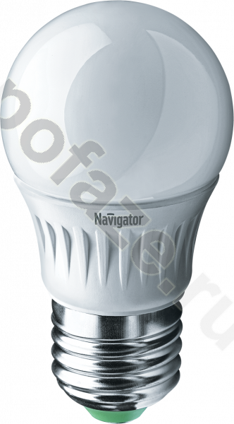 Лампа светодиодная LED шарообразная Navigator d45мм E27 5Вт 230гр. 220-240В 4000К