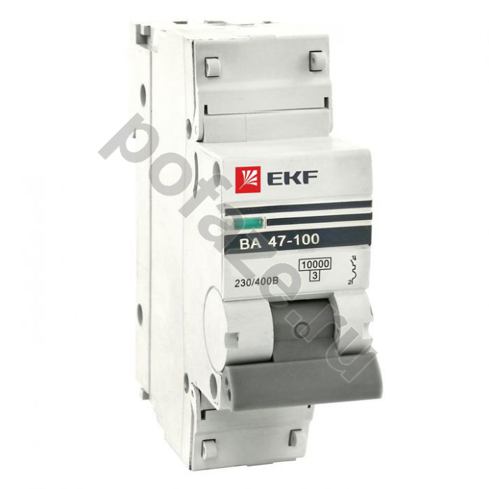 Автоматический выключатель EKF ВА 47-100 PROxima 1П 10А (C) 10кА