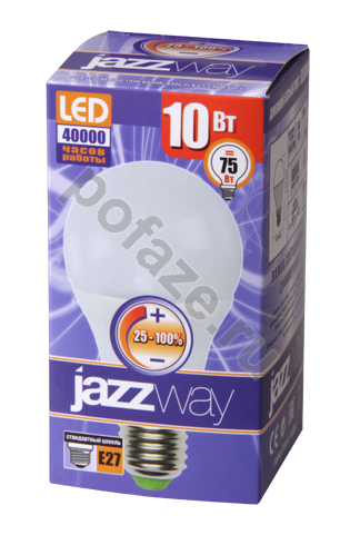 Лампа светодиодная LED грушевидная Jazzway d60мм E27 10Вт 220гр. 230В