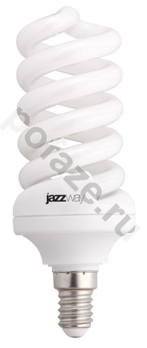 Лампа энергосберегающая спираль Jazzway d48мм E14 15Вт 220-240В