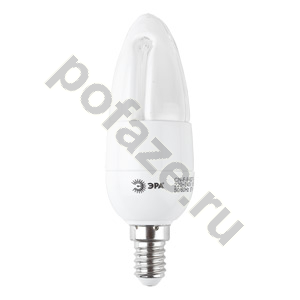 Лампа энергосберегающая свеча ЭРА d37мм E14 9Вт 220-230В 4200К